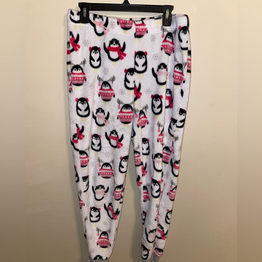 Christmas penguins pajama bottoms